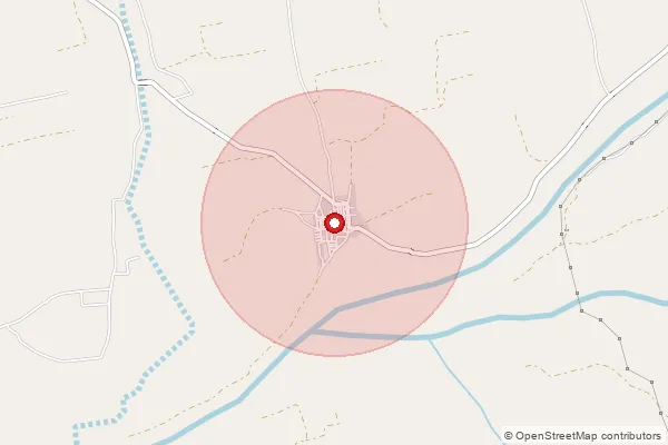 Map showing approximate area covered by Pincode 360330 — Bandra Bo, Rajkot