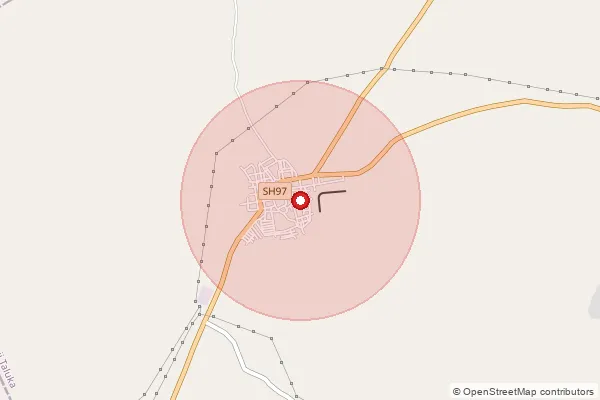 Map showing approximate area covered by Pincode 360430 — Patanvav So, Rajkot