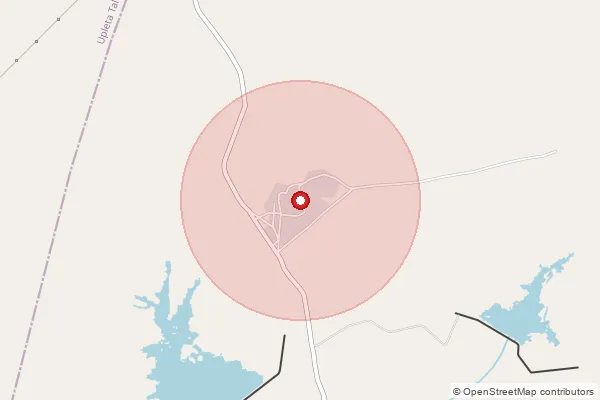 Map showing approximate area covered by Pincode 360440 — Dumiyani Bo, Rajkot