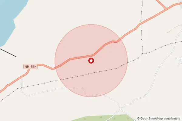 Map showing approximate area covered by Pincode 360510 — Bhomiyavadar Bo, Devbhumi Dwarka
