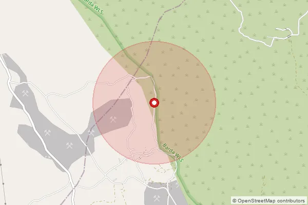Map showing approximate area covered by Pincode 360545 — Boricha Bo, Porbandar