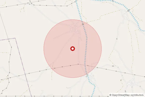 Map showing approximate area covered by Pincode 361012 — Lavadia Bo, Jamnagar