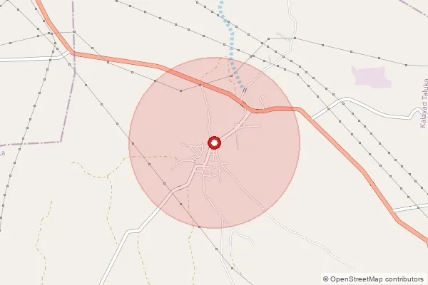 Map showing approximate area covered by Pincode 361013 — Laloi Bo, Jamnagar