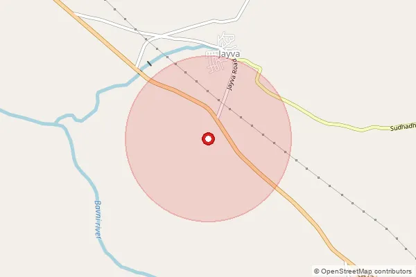 Map showing approximate area covered by Pincode 361210 — Hadatoda Bo, Jamnagar