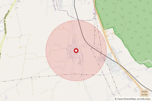 Map showing approximate area covered by Pincode 362015 — Timbavadi So, Junagadh