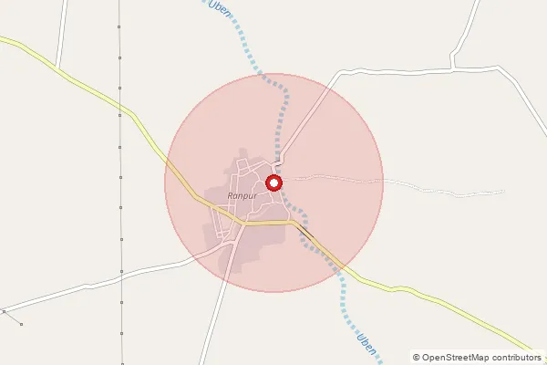 Map showing approximate area covered by Pincode 362030 — Hadmatiya  Vishal Bo, Junagadh