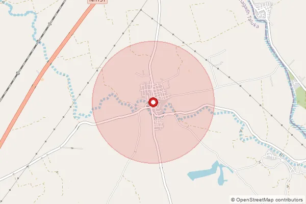 Map showing approximate area covered by Pincode 362315 — Choki So, Junagadh