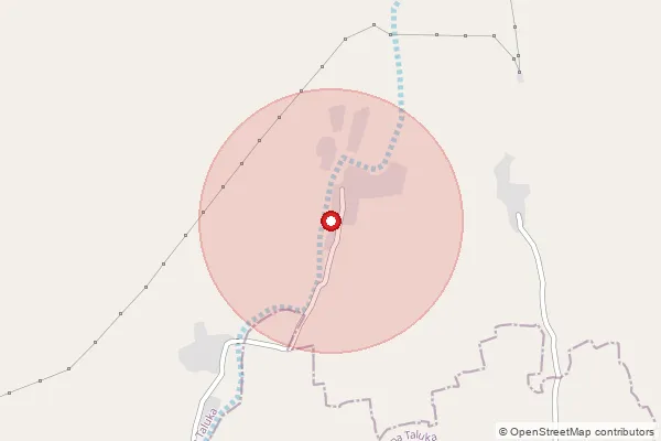 Map showing approximate area covered by Pincode 362565 — Ugla Bo, Gir Somnath