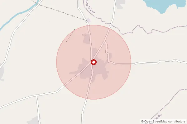 Map showing approximate area covered by Pincode 362720 — Aalidar Bo, Gir Somnath