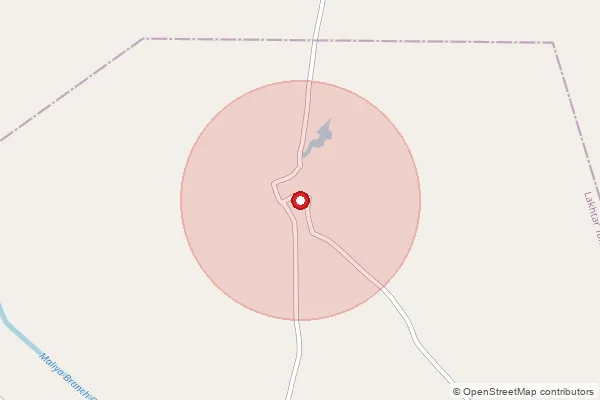 Map showing approximate area covered by Pincode 363115 — Chharad Bo, Surendranagar