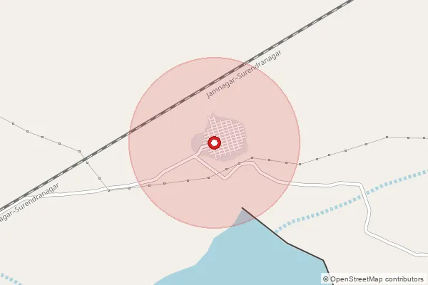 Map showing approximate area covered by Pincode 363510 — Somasar Bo, Surendranagar