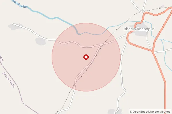 Map showing approximate area covered by Pincode 363520 — Sapar Bo, Surendranagar