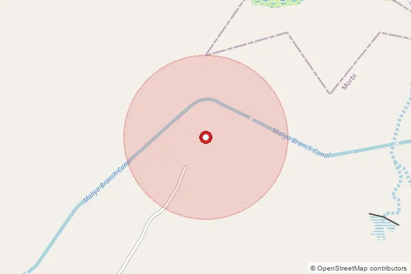 Map showing approximate area covered by Pincode 363630 — Juna Ghantila Bo, Morbi