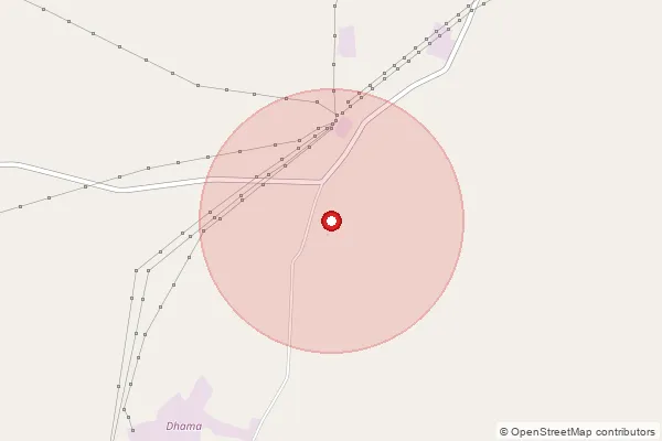 Map showing approximate area covered by Pincode 363755 — Fatepur Bo, Surendranagar
