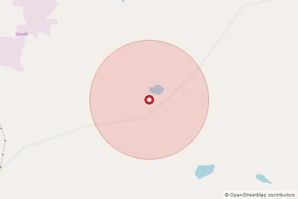 Map showing approximate area covered by Pincode 363765 — Moti Majethi Bo, Surendranagar