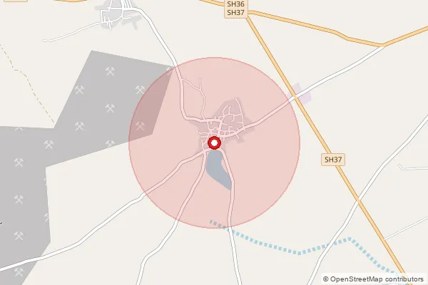 Map showing approximate area covered by Pincode 364110 — Bhumbhli Bo, Bhavnagar