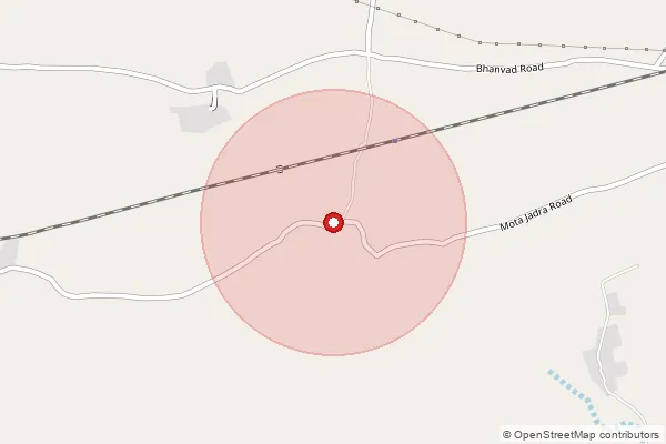 Map showing approximate area covered by Pincode 364290 — Talgajarda Bo, Bhavnagar