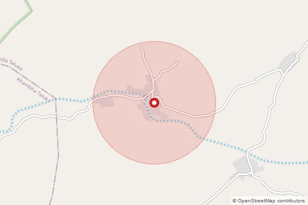 Map showing approximate area covered by Pincode 364522 — Abhrampara Bo, Amreli
