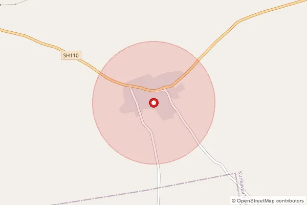 Map showing approximate area covered by Pincode 365450 — Anida Bo, Amreli