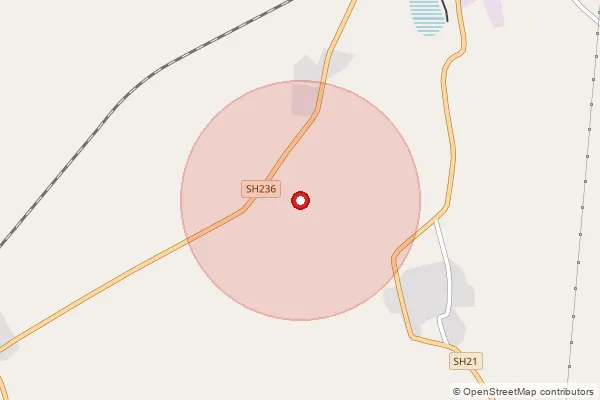 Map showing approximate area covered by Pincode 365455 — Jangar Bo, Amreli