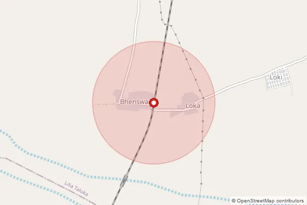 Map showing approximate area covered by Pincode 365535 — Sanaliya Bo, Amreli