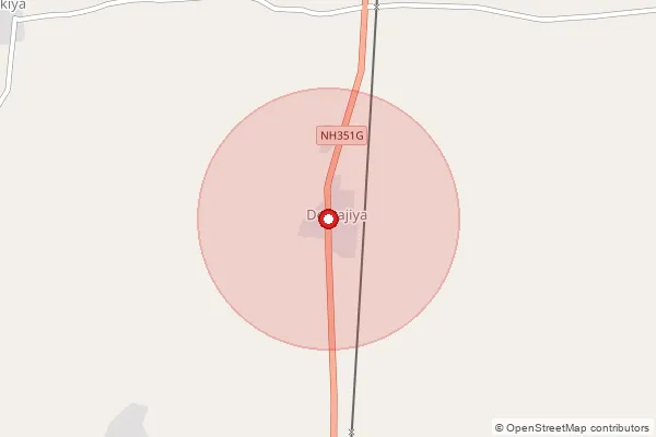 Map showing approximate area covered by Pincode 365630 — Chhatadiya Bo, Amreli