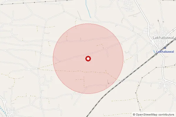 Map showing approximate area covered by Pincode 370410 — Luni Bo, Kachchh