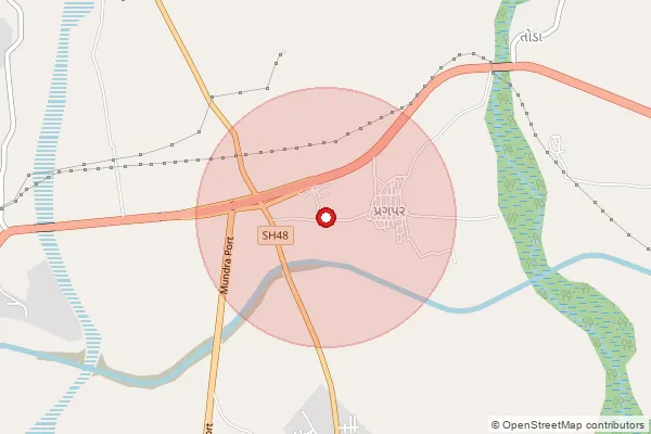 Map showing approximate area covered by Pincode 370415 — Karaghogha Bo, Kachchh