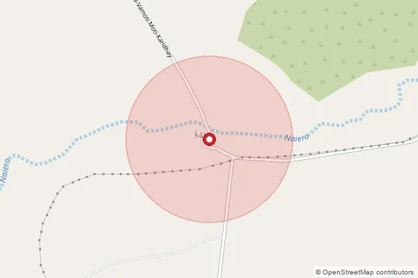 Map showing approximate area covered by Pincode 370650 — Balachod Nani Bo, Kachchh