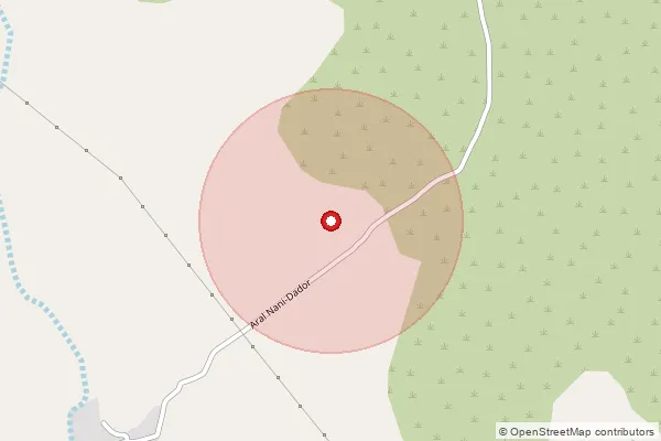 Map showing approximate area covered by Pincode 370665 — Jatavira Bo, Kachchh