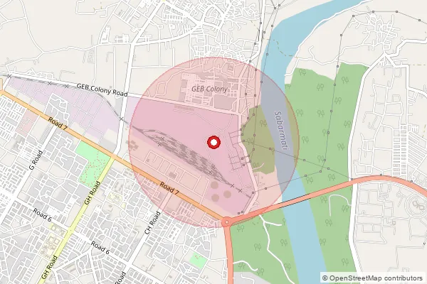 Map showing approximate area covered by Pincode 382041 — Thermal Power Station So, Gandhinagar