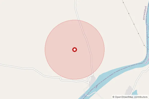 Map showing approximate area covered by Pincode 382265 — Virdi Bo, Ahmadabad