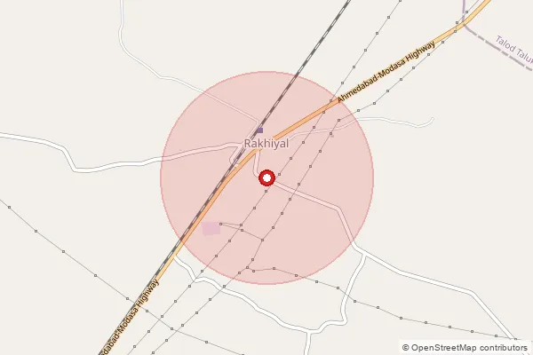 Map showing approximate area covered by Pincode 382315 — Patna Kuva Bo, Gandhinagar