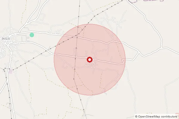 Map showing approximate area covered by Pincode 382320 — Dolarana Vasna Bo, Gandhinagar