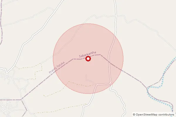 Map showing approximate area covered by Pincode 382321 — Giyod Bo, Gandhinagar
