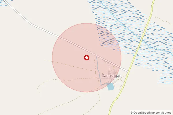 Map showing approximate area covered by Pincode 382463 — Ambli Bo, Ahmadabad