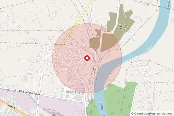 Map showing approximate area covered by Pincode 382610 — Pethapur So, Gandhinagar