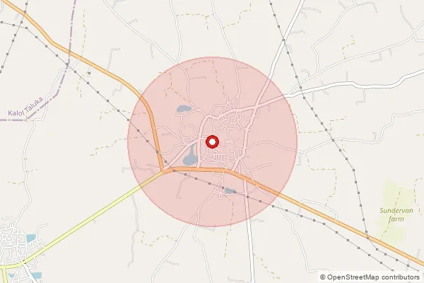 Map showing approximate area covered by Pincode 382630 — Rupal So, Gandhinagar