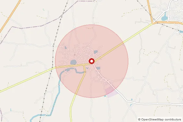 Map showing approximate area covered by Pincode 382640 — Adrajmoti Bo, Gandhinagar