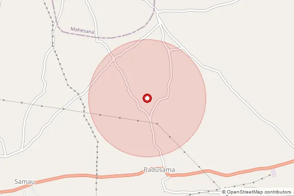 Map showing approximate area covered by Pincode 382810 — Delvada Bo, Gandhinagar