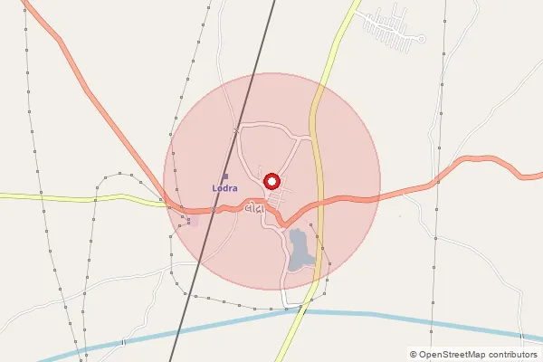 Map showing approximate area covered by Pincode 382835 — Lakroda Bo, Gandhinagar