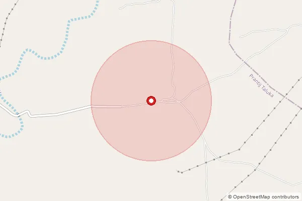 Map showing approximate area covered by Pincode 383210 — Mauchha Bo, Sabar Kantha