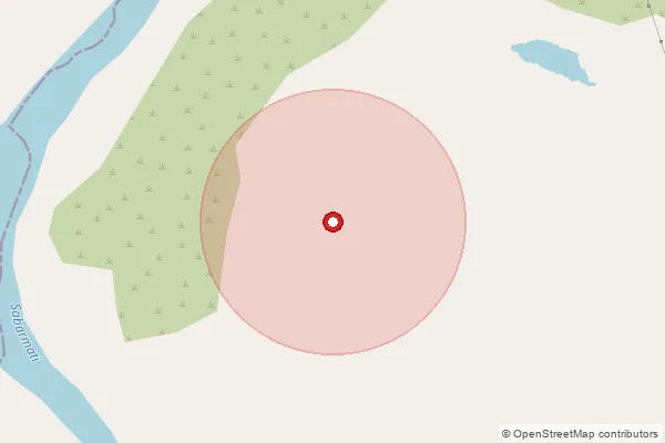Map showing approximate area covered by Pincode 383270 — Lambadiya Bo, Sabar Kantha
