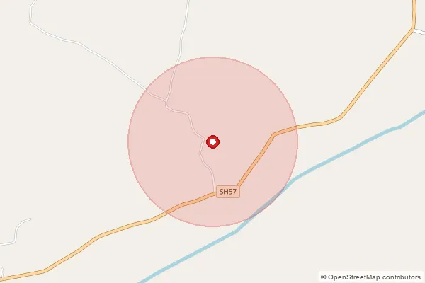 Map showing approximate area covered by Pincode 383316 — Bhavanpura Kampa Bo, Arvalli