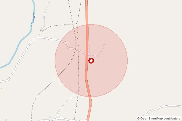 Map showing approximate area covered by Pincode 383317 — Moti Isrol Bo, Arvalli