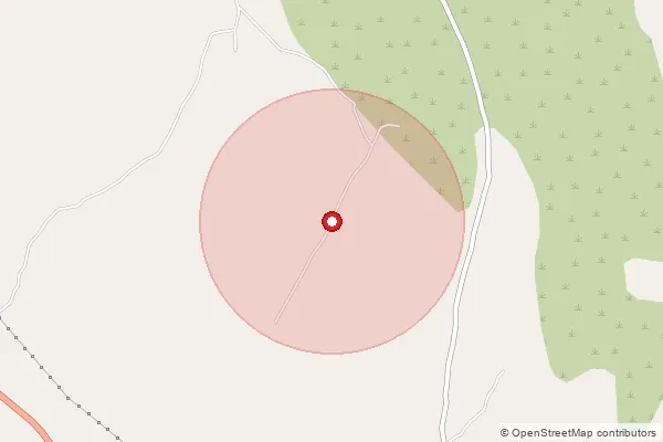 Map showing approximate area covered by Pincode 383355 — Karchha Bo, Arvalli