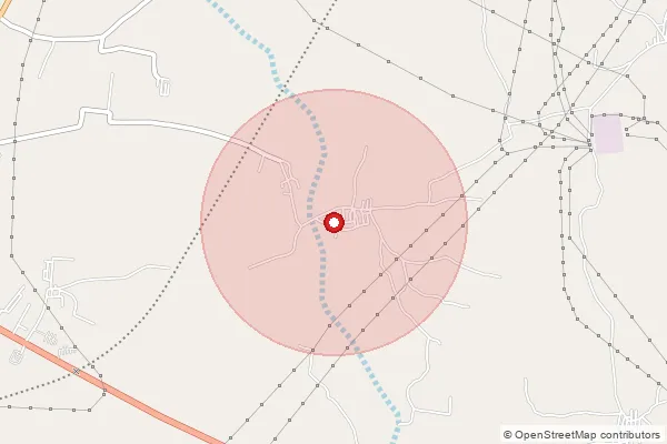 Map showing approximate area covered by Pincode 383410 — Ankala Bo, Sabar Kantha