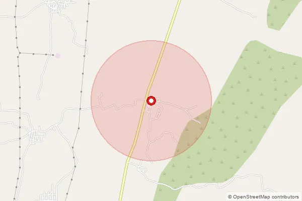 Map showing approximate area covered by Pincode 383421 — Mota Kotda Bo, Sabar Kantha