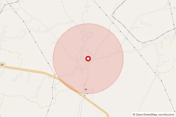 Map showing approximate area covered by Pincode 384310 — Khandosan Bo, Mahesana