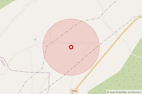 Map showing approximate area covered by Pincode 384330 — Ankaliyara Bo, Mahesana